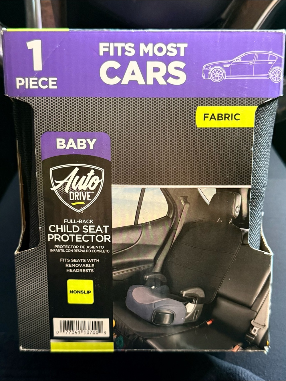 Full-Back Child Seat Protector - Black